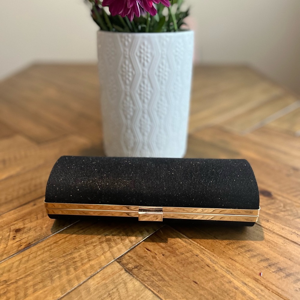 INC Glitter clutch